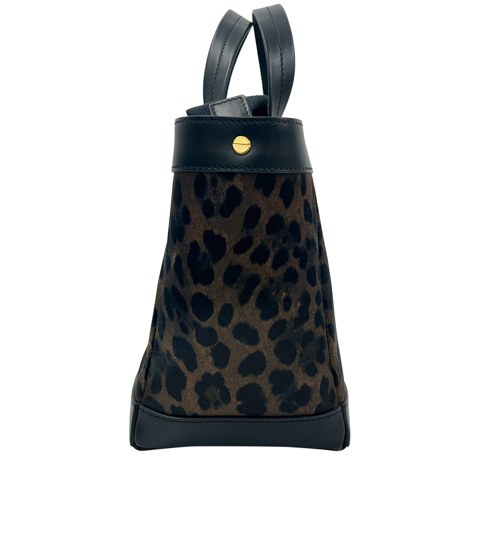 Bucket Animal Print, 295&euro;, Bolso, Marrón/Negro, Planta - Lino, Vista lateral